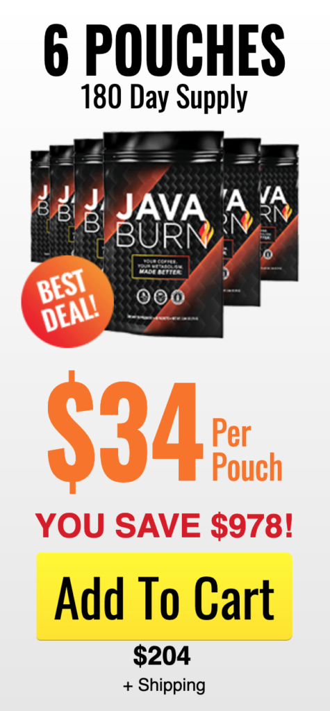 Java Burn 6 Pouches